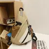 Mochila Multifuncional de Grande Capacidade, Moderna e Descolada, Novo Estilo, Simples, Cor Contrastante, Bolsa de Ombro Fashion, Leve, Casual, Bolsa Transversal