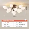 Luz Principal de Sala de Estar de Lujo Estilo Francés 2026, Candelabro Decorativo Tulipán Minimalista Moderno Estilo Crema para Comedor Dormitorio
