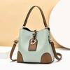 Bolso de Cubo para Mujer 2024 Nuevo Moderno Simple Textura Bolso de Mano Moda Contraste Hombro Bandolera Bolso de Mujer de Venta Caliente