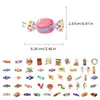 Nuevo producto transfronterizo: 50 Pegatinas de Caricaturas de Dulces, Materiales de Decoración Personalizados DIY de Postres de Paleta, Pegatinas Impermeables