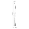 Cuchillo para carne y tenedor de acero inoxidable 304L martillado con impuestos incluidos, cuchara redonda para sopa, tenedor para ensalada doméstico transfronterizo para hotel, cuchara para servir
