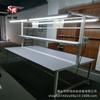 Banco de Trabajo Personalizado para Taller, Mesa de Operaciones Antiestática, Mesa de Mantenimiento y Empaque de Acero Inoxidable, Fabricante de Mesa de Trabajo de PVC de Doble Cara