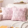 Funda de Cojín Conejo Blanco de Pascua Funda de Cojín Decorativa para Sofá de Sala de Estar de Primavera Cojín con Estampado de Conejo Festivo