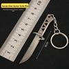 Varolante Arma Circundante Destemido Compacto Mini Caçador Alienígena Faca Metal Brinquedo Chaveiro 9cm