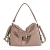 Nova Bolsa Feminina Outono 2026 Bolsa Tote Vintage Transfronteiriça de Grande Capacidade Bolsa de Ombro Macia Bolsa Transversal
