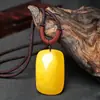 Fornecimento ao Vivo de Âmbar de Cera de Abelha Pedra Bruta Marca Wushi Pingente Atmosférico Acompanhante Colar Corrente de Suéter para Homens e Mulheres