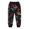 Nuevos Pantalones Deportivos Bordados para Niños, Pantalones Largos de Primavera y Otoño para Niños, Pantalones de Felpa de Algodón para Niños Pequeños y Niños Pequeños, Pantalones para Niños Estilo Europeo y Americano