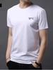 Camiseta de Verano de Manga Corta para Hombre Tops de Manga Corta de Seda de Hielo Deportivas de Secado Rápido Camisetas Interiores Transpirables de Manga Corta Venta al por Mayor Dropshipping