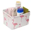 Caja de Almacenamiento de Cultura Le Cai Cesta Pequeña para Guardar Artículos Frescos Lona de Algodón y Lino Cesta de Almacenamiento Plegable para Escritorio