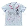 Europeu e Americano 2026 Comércio Exterior Y2K Retro Punk Americano Manga Curta Estampado Camisa Polo T-shirt High Street Casual Wear Ootd