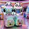 Juego de arcade de monedas para niños con temática de panda, máquina de pinball, coche balancín, máquina de arcade de entretenimiento comercial a gran escala