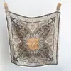 Bufanda de Seda de Mora Versátil Estilo Francés Romántico de Lunares para Mujer, Bufanda Cuadrada de Satén de Seda de 70 cm, Bufanda de Cuello para Primavera y Verano, Bufanda de Seda de Lunares