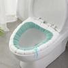 Almofada de vaso sanitário doméstica de inverno espessada de pelúcia almofada de vaso sanitário cobrir quatro estações Universal forrado lavadora de vaso sanitário