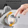 Luminária Led Nariz de Elefante Refletor para Lavagem de Parede Embutido Lâmpada de Teto Doméstico Ângulo Ajustável Anti-Ofuscamento Downlight Loja Comercial