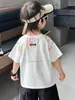 Camiseta de Manga Corta para Niños 2026 Nuevo Atuendo de Verano Fresco y Elegante para Niños Camiseta de Media Manga Top de Verano para Bebé Camiseta de Marca de Moda