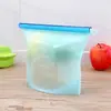 Bolsas Selladas de Grado Alimenticio para Almacenamiento de Alimentos en Refrigerador y Congelador Doméstico, Bolsas de Silicona para Conservación de Frutas y Verduras