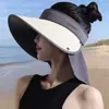 Chapéu de Sol para Crianças com Aba Larga, Cobertura Facial, Xale, Chapéu de Pescador, Chapéu de Sol para Ciclismo ao Ar Livre, Chapéu de Sol de Verão com Proteção UV
