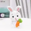Resina Leãozinho Decoração de Bolo de Aniversário Plug-in Elefante Raposa Coelho Desenho Animado Animal Vermelho da Internet Dinossauro Enfeites