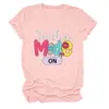 Modo Professor na Amazon eBay site independente moda casual feminina gola redonda manga curta camiseta base