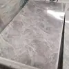 Produção de Painéis UV de Mármore Imitação Alto Brilho, Painéis de Parede de Fundo, Painéis de Parede Jazz White com Padrão Contínuo, Retardantes de Chama e Impermeáveis, Personalização Resistente ao Fogo