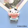 Accesorios de Resina DIY Vaca Linda de Dibujos Animados Joyería Pegamento de Crema Pasador Hecho a Mano Accesorios para Funda de Teléfono Móvil Hebilla de Zapato