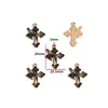 Accesorios para Joyería de Aleación con Goteo de Aceite DIY Colgantes de Mariposa Oscura Murciélago Pendientes Pendientes Pulsera Colgante W508