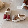 Zapatos de princesa con lazo elegantes para niñas 2026 primavera/otoño = zapatos nuevos para bebé niña con suelas blandas, zapatos pequeños de piel para niños