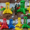 Accesorios para Reunión Deportiva Divertida Transfronteriza Pelota Inflable Lanzador Marco para Lanzar Aro de Baloncesto Red Molde de Aire Estilo Coreano Nuevo Exportación