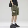 Pantalones Cortos de Trabajo de Seda de Hielo para Hombre 2026 Verano Delgados Retro Americano Funcionales Deportivos Casuales de Longitud Media Modernos
