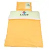 Conjunto de roupa de cama para soneca de bebê de cor sólida para jardim de infância, conjunto de três peças com fronha, protetor de colchão e enchimento de edredom, conjunto de seis peças para soneca de jardim de infância