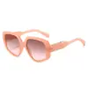 2025 Nuevas Gafas de Sol de Moda con Marco Grande Transfronterizas Gafas Poligonales Simples Europeas y Americanas Gafas de Sol Personalizadas Estilo Cremallera