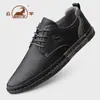 Zapatos Gongyang Zapatos para Hombre 2026 Nuevo Estilo Zapatos Casuales de Cuero para Hombre Piel Genuina Cómodos para Hombres de Mediana Edad y Mayores Zapatos de Papá