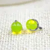 Pendientes de aleación de titanio ASTMF-136 color ópalo G23 titanio rosca interna ópalo cabeza de piercing para labio