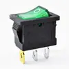 Kcd1 Fuente de Alimentación Verde para Herramienta Eléctrica con Luz 21*15 Interruptor de Barco de 3 Pines y 2 Velocidades Kc Interruptor Certificado Coreano