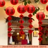 Decoraciones de Año Nuevo 2026 Adornos Colgantes de Linternas Festival de Primavera Tienda Jardín de Infancia Escena de Ambiente de Año Nuevo Adornos Colgantes de Año Nuevo
