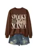 Amazon eBay tienda independiente moda versátil mujer temporada espeluznante tres fantasmas sudadera divertida