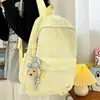 Nova mochila escolar leve estilo coreano para alunos do ensino fundamental, meninas do ensino médio, estudantes do ensino médio e universitários