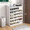 Sapateira para Entrada de Casa, Multicamadas, Design Simples para Dormitórios e Apartamentos Alugados, Solução de Armazenamento, Grande Capacidade, Armário de Sapatos à Prova de Poeira