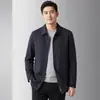 Chaqueta para Hombre 2026 Primavera y Otoño Nuevo Estilo Camisa con Cuello de Solapa Top Estilo Camisa para Hombres Jóvenes y de Edad Media, Ropa para Hombre de Lujo Ligero Casual de Negocios