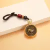 Chaveiro Pingente Zodíaco Retro Criativo Acessórios Corda Trançada Antiga Pingente de Cintura Pingente de Segurança para Carro Joias