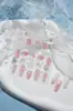 Lindo Estilo Rococo Barroco Femenino Rosa Palacio Ángel Pegatina de Relieve para Uñas 5D Estéreo Ultra-Delgada Calada con Adhesivo