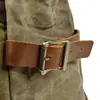 Mochila Personalizada para Computador Masculina Clássica Europeia e Americana Retro Impermeável Lona com Cera de Abelha Bolsa de Grande Capacidade para Esportes ao Ar Livre Montanhismo
