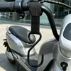 Gancho frontal para veículo elétrico, aço inoxidável espessado, universal, não requer perfuração, para pendurar itens no guidão de bicicletas elétricas, forte capacidade de carga