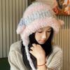 Sombrero Relleno de Viaje de Sichuan para Mujer Otoño e Invierno Cálido Peludo Protección para los Oídos Sombrero Cortavientos Sombrero de Lana Lindo Sombrero Lei Feng
