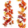 Amazon Hot Sale Ação de Graças Colheita Festival Simulação Maple Leaf Rattan Halloween Abóbora Maple Leaf Rattan