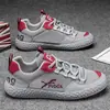 Zapatos de Hombre 2026 Verano Nueva Moda Cómodos Versátiles Malla Delgada Zapatos Deportivos Transpirables Caña Baja Con Cordones Zapatos Casuales