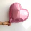 Transfronterizo 18 pulgadas Versión Luz de Amor Color Sólido Oro Plata Decoración Arreglo Fiesta de Cumpleaños Globos de Papel de Aluminio Película de Aluminio Venta al por Mayor