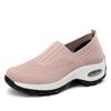 2025 Nuevos Zapatos de Punto Transpirable de Gran Tamaño para Mujer Primavera y Verano Zapatos para Madres de Mediana Edad y Mayores Zapatos para Baile Cuadrado Zapatos Deportivos con Amortiguación de Aire