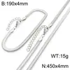 Stock de fábrica Acero de Titanio Estilo Indiferente Plano Suave Cadena de Hueso de Serpiente Conjunto Collar de Clavícula Oro 18k Cadena de Hueso de Serpiente Joyería para Mujer