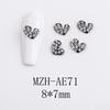 Acessórios para Nail Art Liga de Zinco Acessórios Pequenos Vento Sombrio Aranha Cruz Halloween Decoração de Unhas Acessórios de Diamante para Unhas